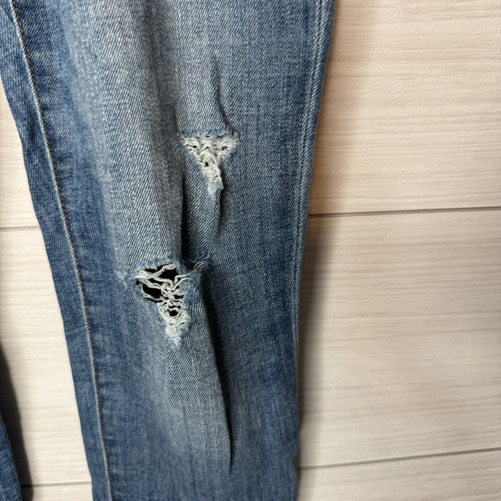 JOE'S JEANS Womens Size 26 Button Fly Distressed Skinny Jeans Medium Wash - Picture 4 of 7